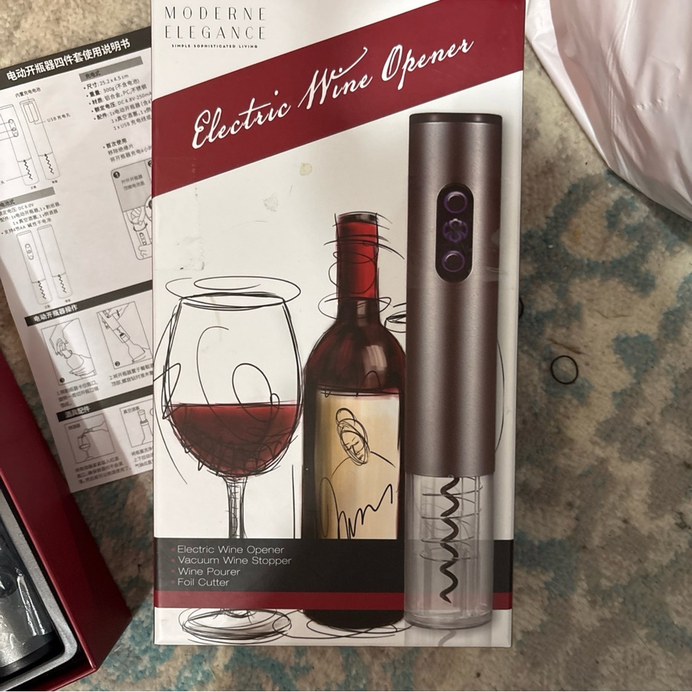 Modern Elegance Electric Wine Opener -